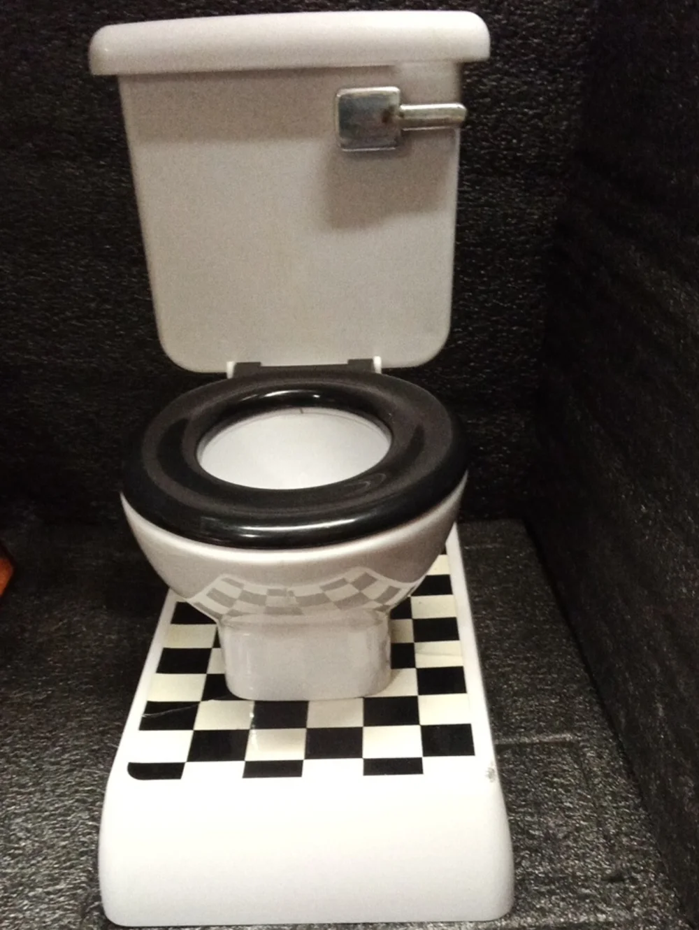 Toilet-Shaped Piggy Bank W/Flushing Sound